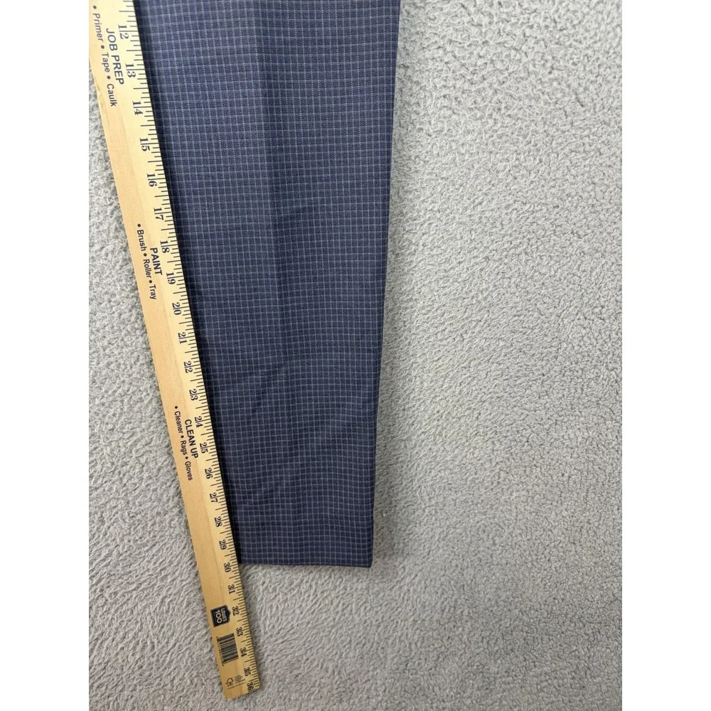 Banana Republic Dress Pants Mens 32x30 Blue Check Slim Stretch Office Casual Men
